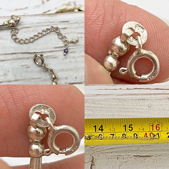 Liquid Silver 3-Strand Choker Necklace - Picture 7 of 8